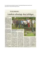 Landrat schwingt Schläger