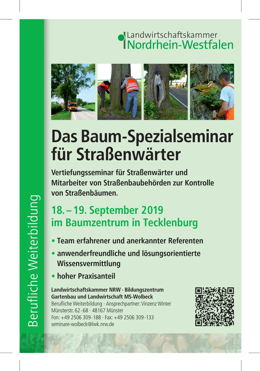 02.02.2019: Das Baum-Spezialseminar Ansicht des gescannten Artikel aus der Tageszeitung